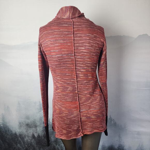 Pico Vela Sustainable Raw Hem Knit Cowl Neck Sweater | Women's Small - Picture 9 of 12